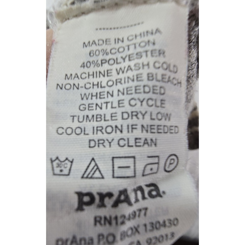 Prana Womens Gemma Hooded Sweater Lightweight Knit Spacedye Gray L - Picture 11 of 11